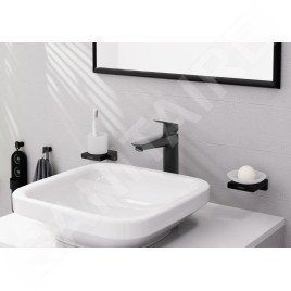 Hansgrohe Logis - Mitigeur de lavabo avec vidage, EcoSmart, noir mat 71090670