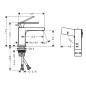 Hansgrohe Tecturis E - Mitigeur de lavabo, CoolStart, EcoSmart, blanc mat 73001700