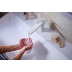 Hansgrohe Tecturis E - Mitigeur de lavabo, CoolStart, EcoSmart, blanc mat 73012700