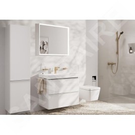 Hansgrohe Tecturis E - Mitigeur de lavabo avec vidage Push-Open, CoolStart, EcoSmart, bronze brossé 73020140