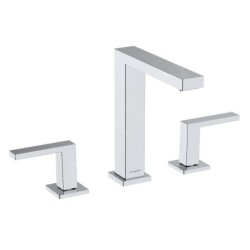 Hansgrohe Tecturis E - Mitigeur de lavabo avec vidage Push-Open, installation à 3 trous, EcoSmart, chrome 73030000