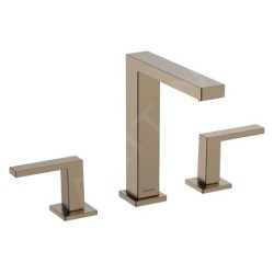 Hansgrohe Tecturis E - Mitigeur de lavabo avec vidage Push-Open, installation à 3 trous, EcoSmart, bronze brossé 73030140