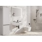 Hansgrohe Tecturis E - Mitigeur de lavabo avec vidage Push-Open, installation à 3 trous, EcoSmart, noir mat 73030670