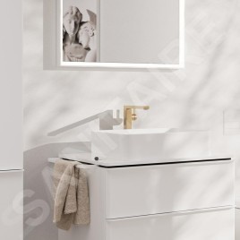 Hansgrohe Tecturis E - Mitigeur de lavabo avec vidage Push-Open, CoolStart, EcoSmart, bronze brossé 73070140
