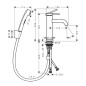 Hansgrohe Tecturis S - Mitigeur de lavabo avec vidage Push-Open et douchette de bidet, EcoSmart, chrome 73211000