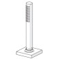 Hansa Stilo - Tête de douche pour bord de baignoire, chrome 53549420 Hansa Stilo - Tête de douche pour bord de baignoire, chrome 53549420