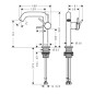 Hansgrohe Tecturis S - Mitigeur de lavabo, CoolStart, EcoSmart, blanc mat 73341700