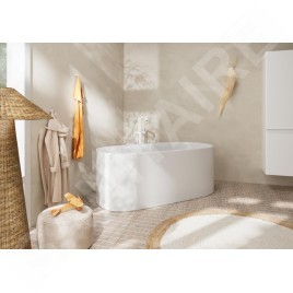 Hansgrohe Tecturis S - Mitigeur de baignoire, montage au sol, blanc mat 73440700
