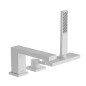 Hansgrohe Tecturis E - Mitigeur sur bord de baignoire, istallation à 3 trous, sBox, blanc mat 73443700