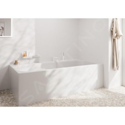 Hansgrohe Tecturis E - Mitigeur sur bord de baignoire, istallation à 3 trous, sBox, blanc mat 73443700