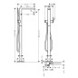 Hansgrohe Tecturis E - Mitigeur de baignoire, montage au sol, blanc mat 73445700