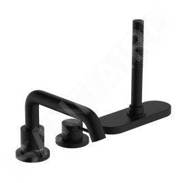 Hansgrohe Tecturis S - Mitigeur sur bord de baignoire, installation 3 trous, sBox, noir mat 73447670