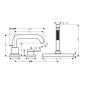 Hansgrohe Tecturis S - Mitigeur sur bord de baignoire, installation 3 trous, sBox, noir mat 73447670