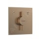 Hansgrohe DuoTurn E - Mitigeur encastré, 2 sorties, bronze brossé 75417140