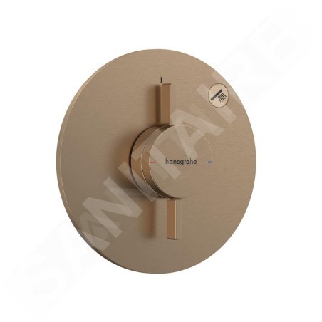 Hansgrohe DuoTurn S - Mitigeur de douche encastré, bronze brossé 75618140