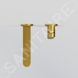 Steinberg 340 - Mitigeur de lavabo encastré, installation à 2 trous, or brossé 340 1814 3 BG