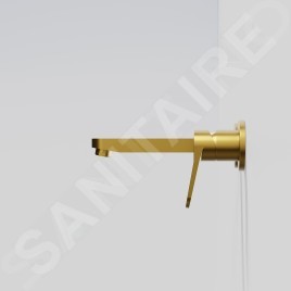 Steinberg 340 - Mitigeur de lavabo encastré, installation à 2 trous, or brossé 340 1814 3 BG