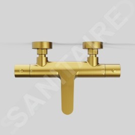 Steinberg 340 - Mitigeur thermostatique de baignoire, or brossé 340 3100 BG