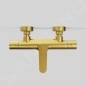 Steinberg 340 - Mitigeur thermostatique de baignoire, or brossé 340 3100 BG