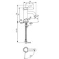 Ideal Standard Ceraline Nuovo - Mitigeur de lavabo, BlueStart, chrome BD755AA