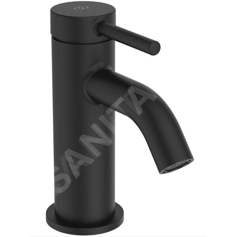 Ideal Standard Ceraline Nuovo - Mitigeur de lavabo, BlueStart, noir soyeux BD755XG