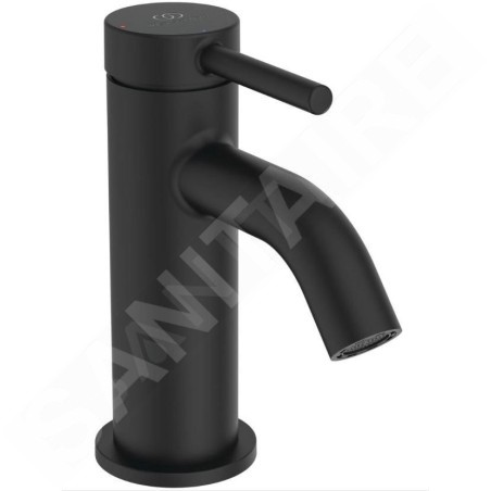 Ideal Standard Ceraline Nuovo - Mitigeur de lavabo, BlueStart, noir soyeux BD755XG