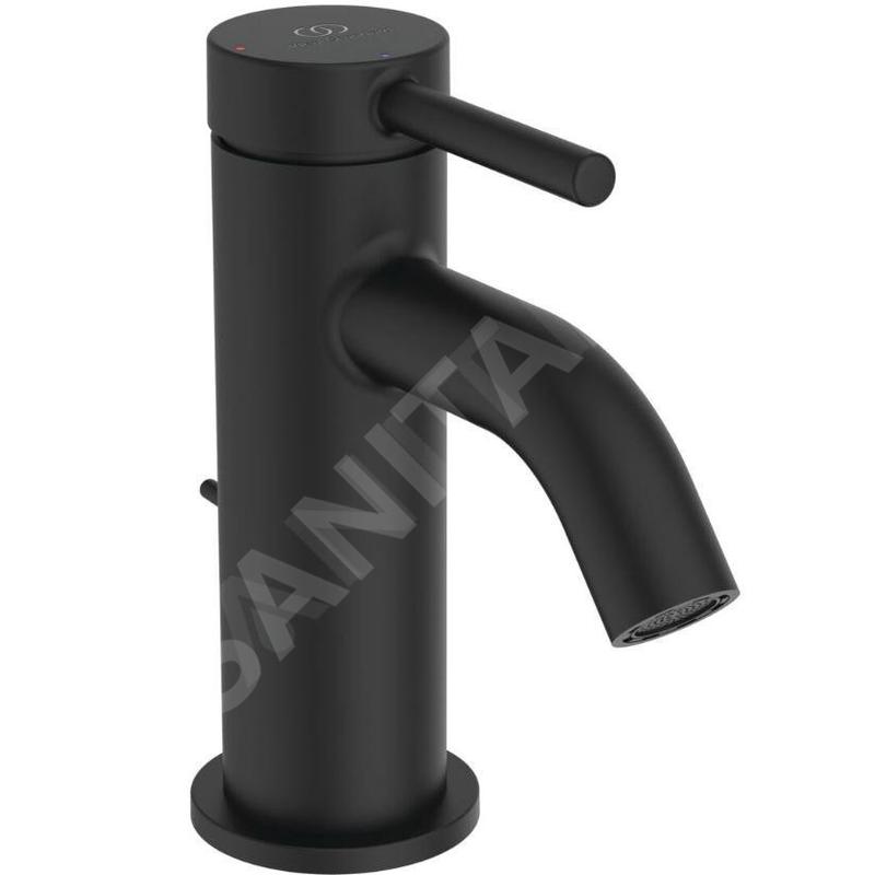 Ideal Standard Ceraline Nuovo - Mitigeur de lavabo avec bonde, BlueStart, noir soyeux BD756XG