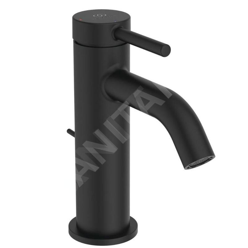 Ideal Standard Ceraline Nuovo - Mitigeur de lavabo avec bonde, BlueStart, noir soyeux BD758XG