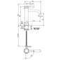 Ideal Standard Ceraline Nuovo - Mitigeur de lavabo, BlueStart, noir soyeux BD760XG