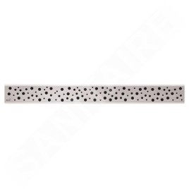 Alcadrain Grilles - Grille pour caniveau de douche linéaire 850 mm, inox mat BUBLE-850M