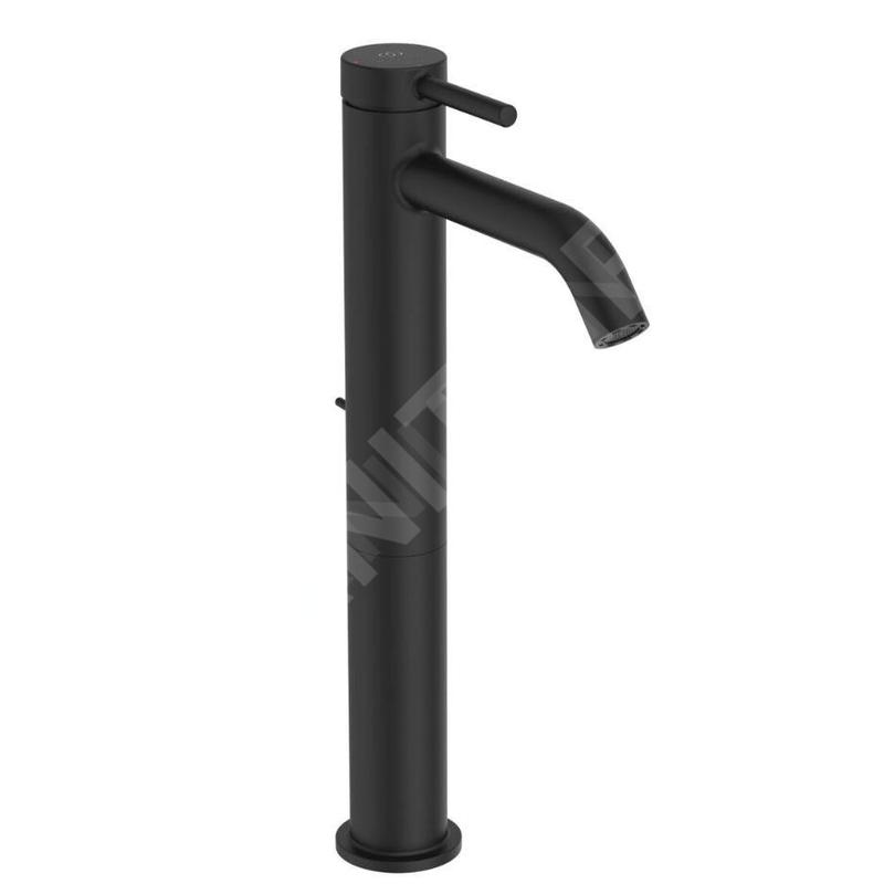 Ideal Standard Ceraline Nuovo - Mitigeur de lavabo avec bonde, BlueStart, noir soyeux BD763XG
