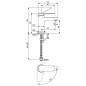Ideal Standard Cerafine Nuovo - Mitigeur de lavabo, BlueStart, noir soyeux BD766XG