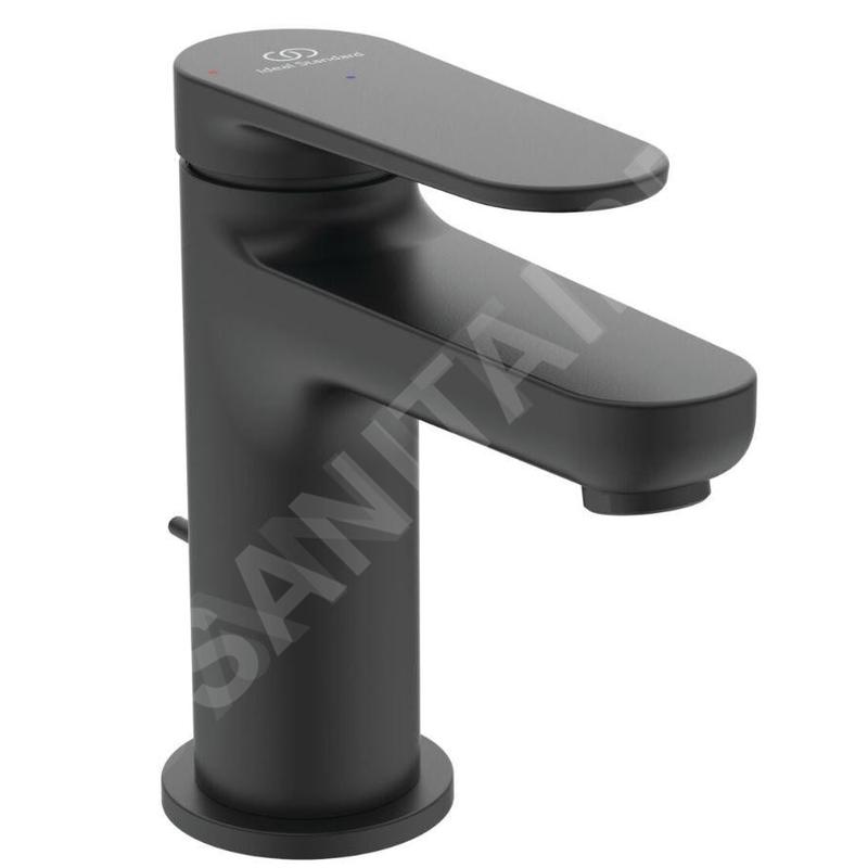 Ideal Standard Cerafine Nuovo - Mitigeur de lavabo avec bonde, BlueStart, noir soyeux BD767XG