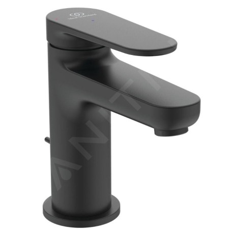 Ideal Standard Cerafine Nuovo - Mitigeur de lavabo avec bonde, BlueStart, noir soyeux BD767XG