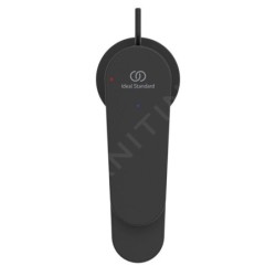 Ideal Standard Cerafine Nuovo - Mitigeur de lavabo avec bonde, BlueStart, noir soyeux BD767XG