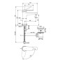 Ideal Standard Cerafine Nuovo - Mitigeur de lavabo avec bonde, BlueStart, noir soyeux BD769XG