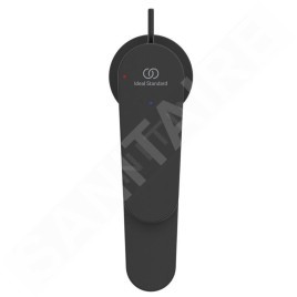 Ideal Standard Cerafine Nuovo - Mitigeur de lavabo avec bonde, BlueStart, noir soyeux BD769XG