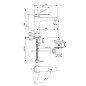 Ideal Standard Cerafine Nuovo - Mitigeur d'évier avec bonde, BlueStart, chrome BD771AA
