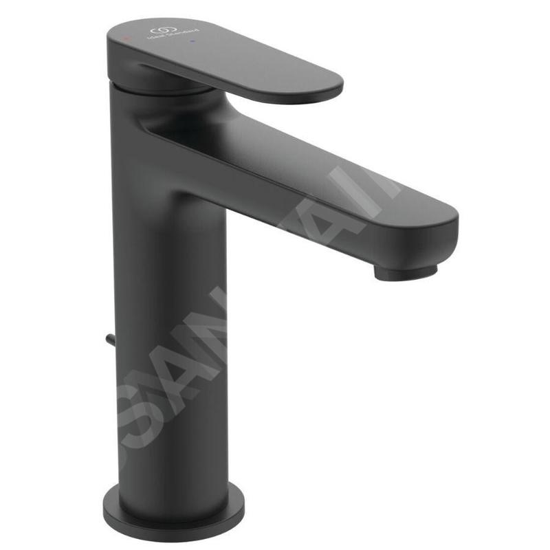 Ideal Standard Cerafine Nuovo - Mitigeur de lavabo avec bonde, BlueStart, noir soyeux BD771XG