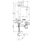 Ideal Standard Cerafine Nuovo - Mitigeur d'évier avec bonde, BlueStart, chrome BD774AA