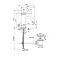 Ideal Standard Ceraline Nuovo - Mitigeur lavabo avec bonde, noir soyeux BD845XG