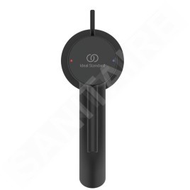 Ideal Standard Ceraline Nuovo - Mitigeur lavabo avec bonde, noir soyeux BD845XG