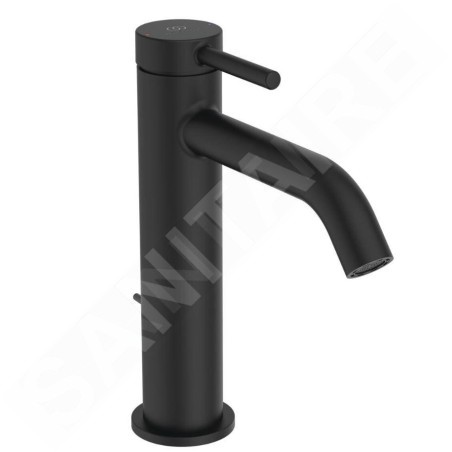 Ideal Standard Ceraline Nuovo - Mitigeur lavabo avec bonde, noir soyeux BD847XG