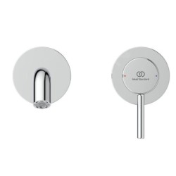 Ideal Standard Ceraline Nuovo - Mitigeur de lavabo encastrable, installation à 2 trous, chrome BD848AA