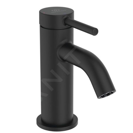Ideal Standard Ceraline Nuovo - Mitigeur de lavabo avec bonde ClickClack, BlueStart, noir soyeux BD958XG
