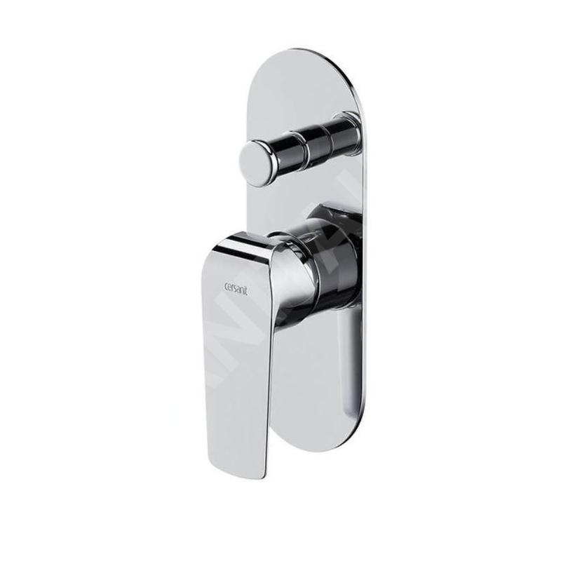Cersanit City - Mitigeur encastré avec 2 sorties et corps d’encastrement, chrome S951-345