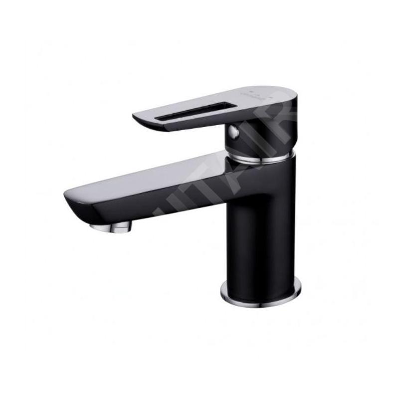 Cersanit Mille - Mitigeur de lavabo avec garniture de vidage, noir S951-048