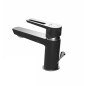 Cersanit Mille - Mitigeur de lavabo avec garniture de vidage, noir S951-048