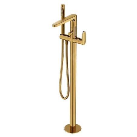 Cersanit Inverto - Mitigeur de baignoire pour montage au sol, avec corps d´encastrement, doré S951-286