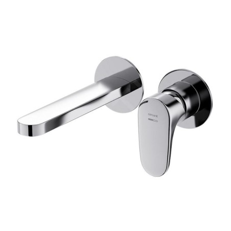 Cersanit Inverto - Mitigeur de lavabo encastré, installation à 2 trous, chrome S951-302